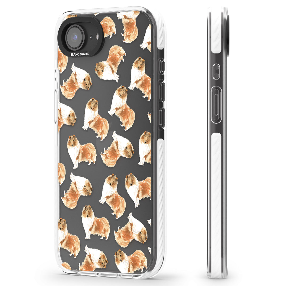 Rough Collie Watercolour Dog Pattern
