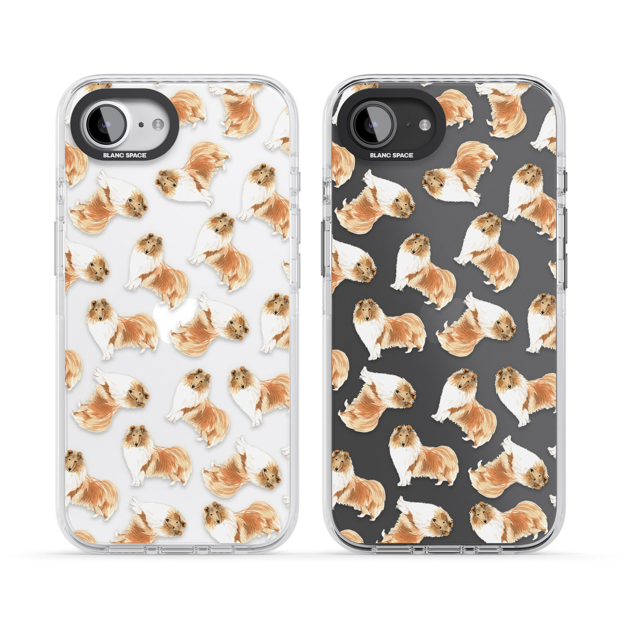 Rough Collie Watercolour Dog Pattern
