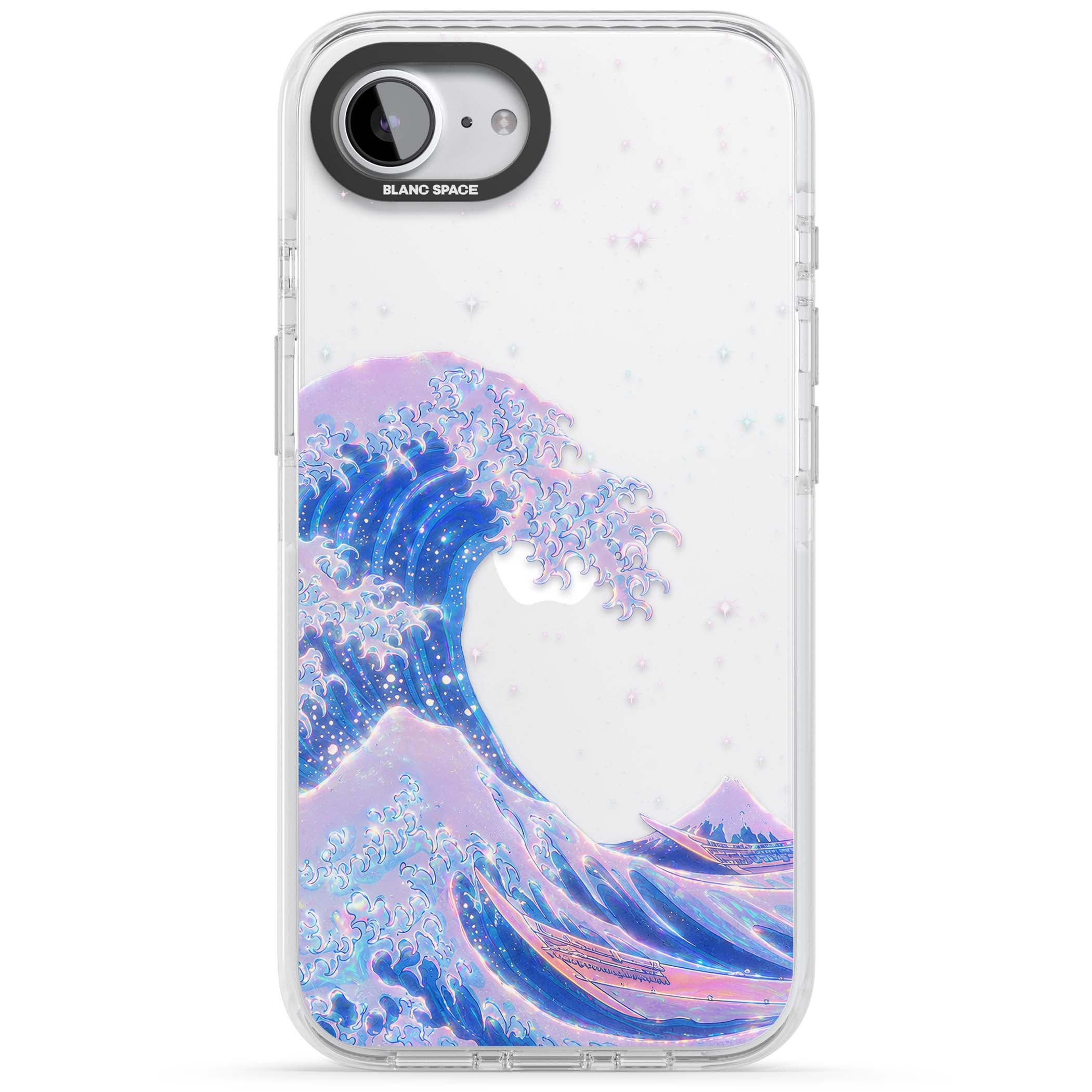 The Great Wave In Opal japanese iPhone case | Clear Impact case for iPhone 16e, iPhone 17e