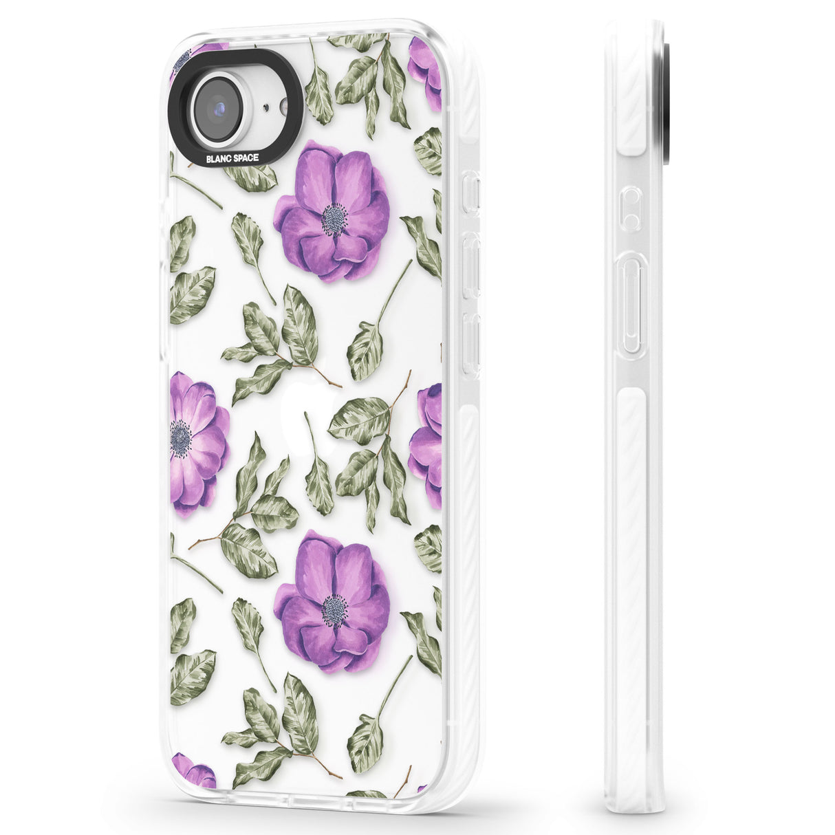 Purple Blossoms Transparent Floral