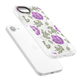 Purple Blossoms Transparent Floral