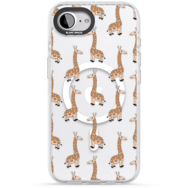 Cute Giraffe Pattern Clear