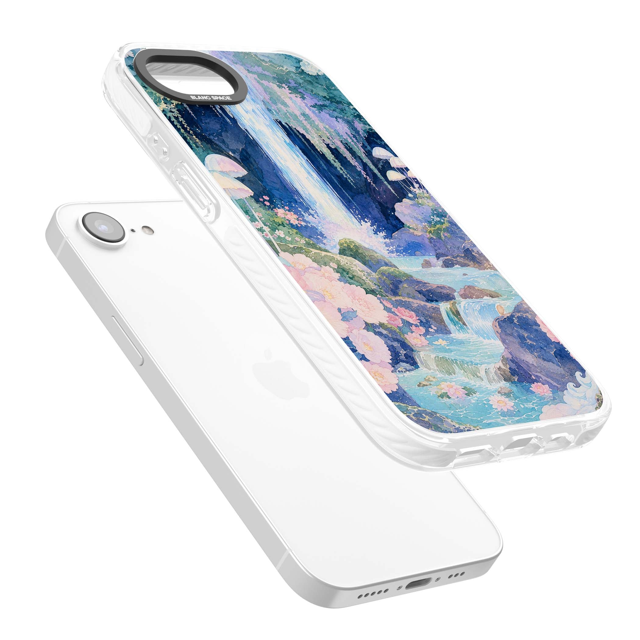 Mystic Waterfall art iPhone case | Impact Magsafe case for iPhone 16e, iPhone 17e
