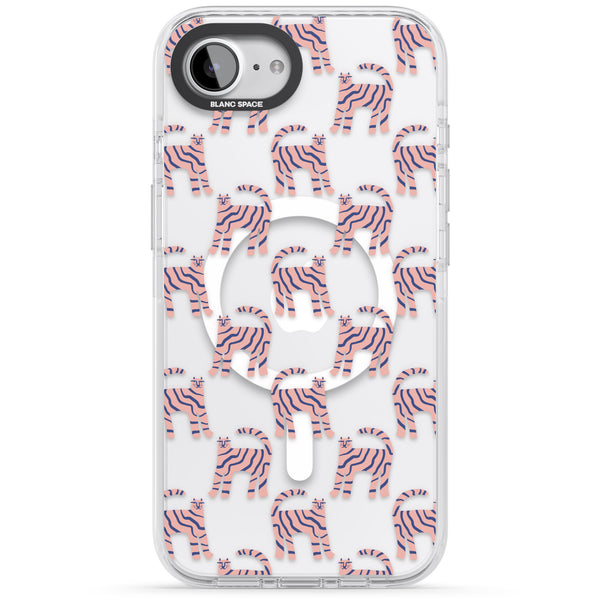 Pink And Blue Cat Pattern