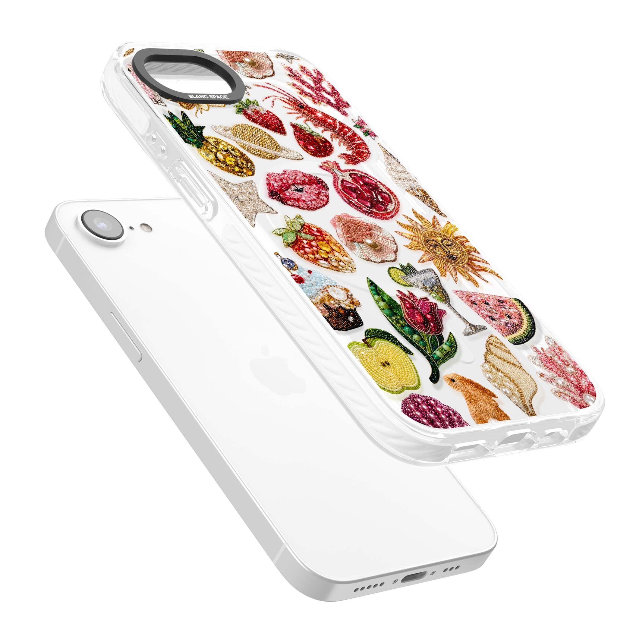 Beaded Riviera coquette iPhone case | Impact Magsafe case for iPhone 16e, iPhone 17e