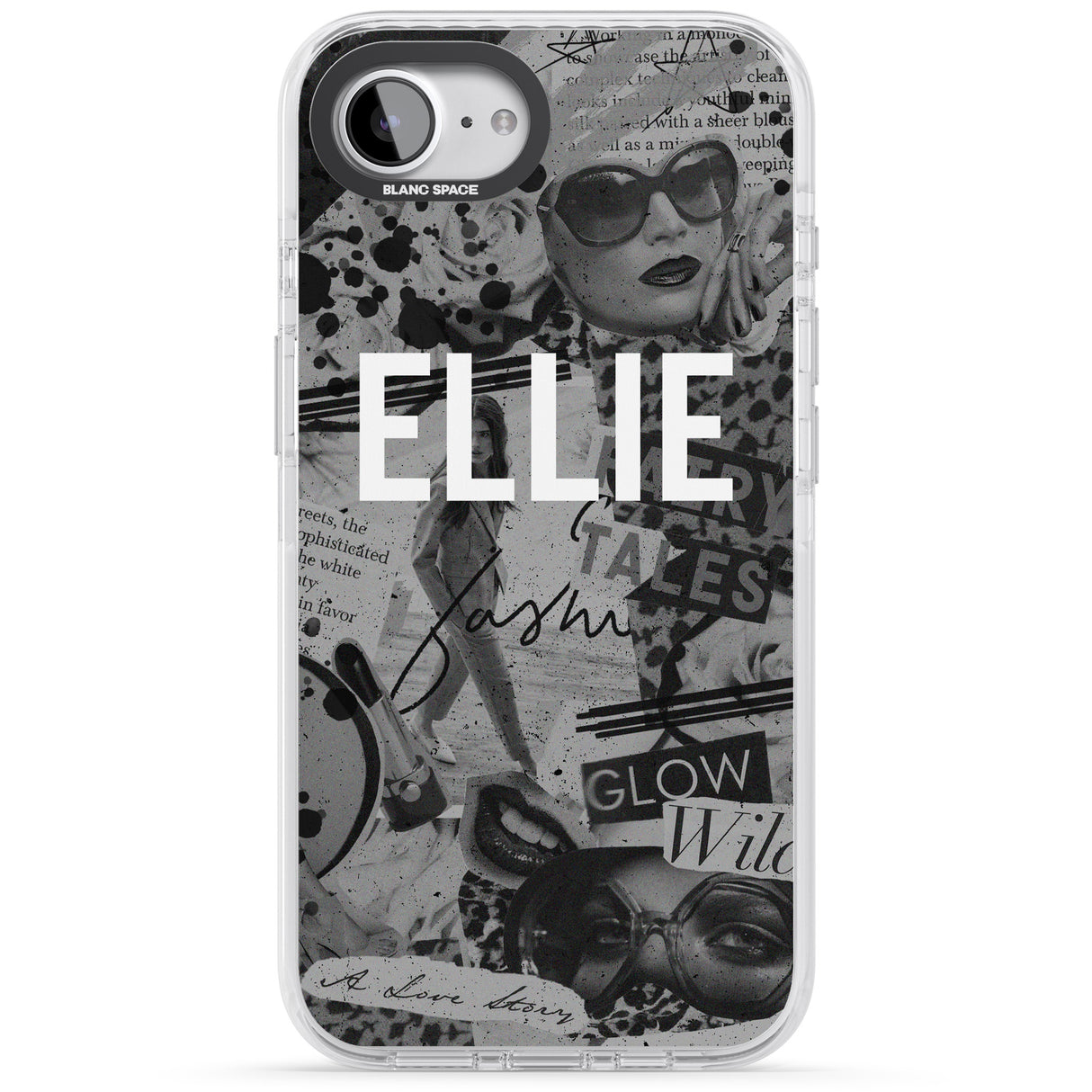 Personalised Grey Scale Fashion Collage