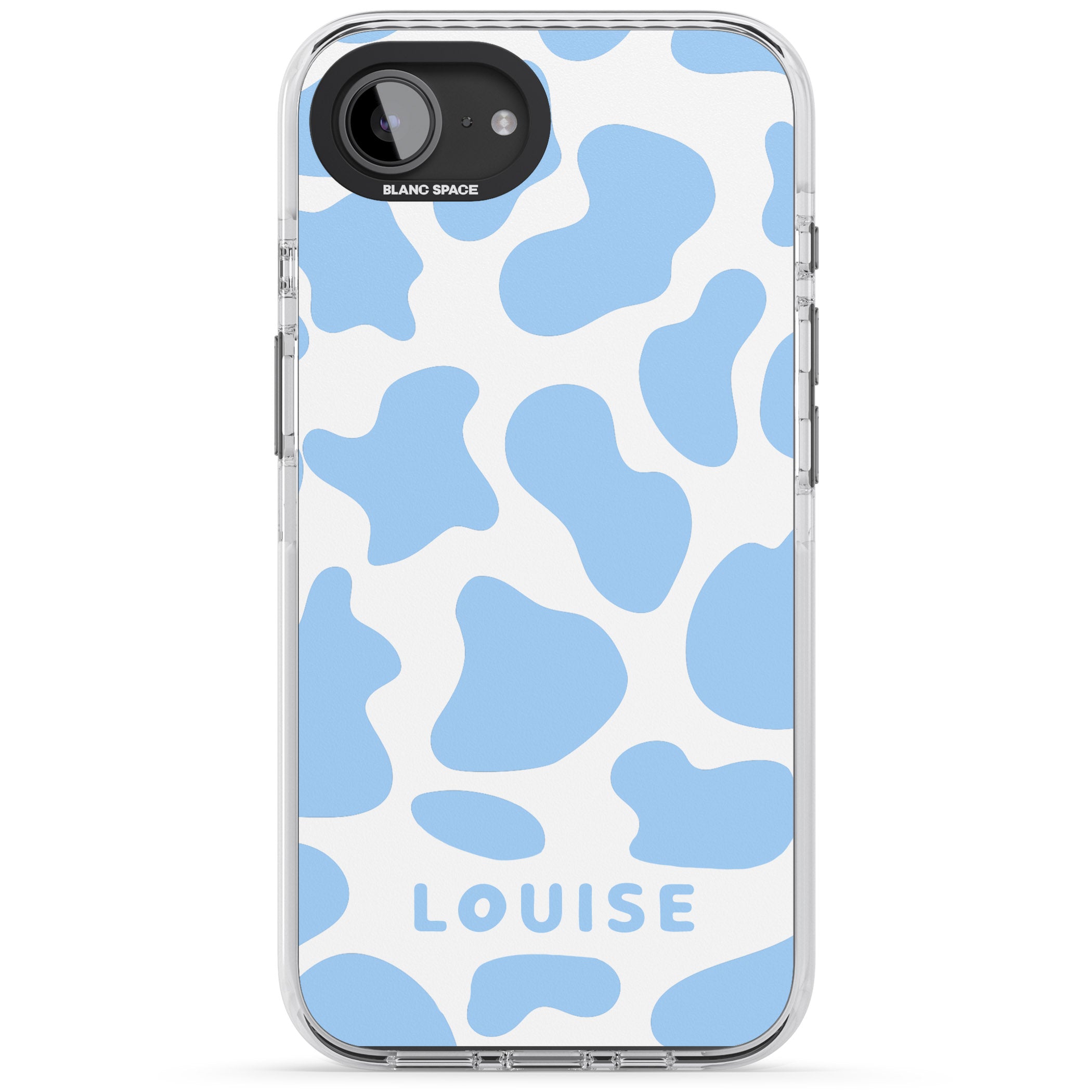 Personalised Personalised Blue And White Cow Print