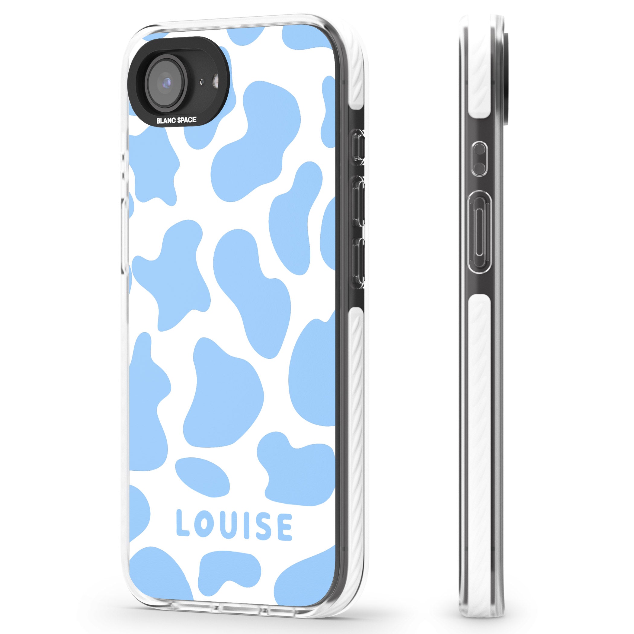 Personalised Personalised Blue And White Cow Print