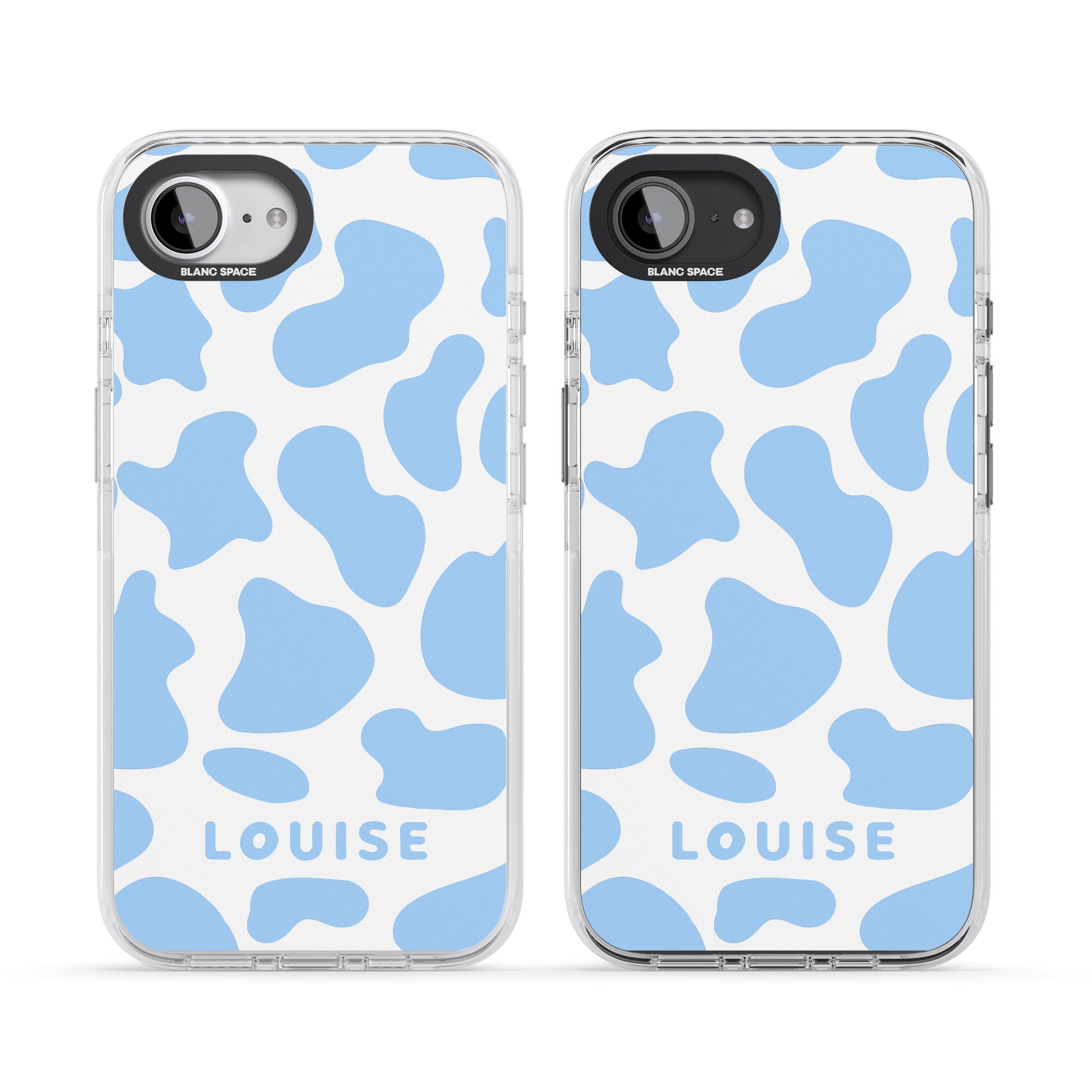 Personalised Personalised Blue And White Cow Print