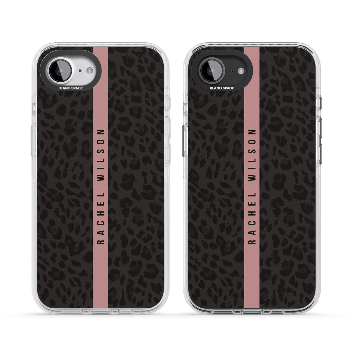Personalised Pink Stripe Leopard Pattern