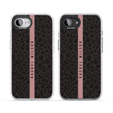 Personalised Pink Stripe Leopard Pattern