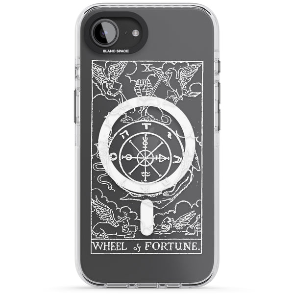 Personalised Wheel Of Fortune Tarot Card (White)