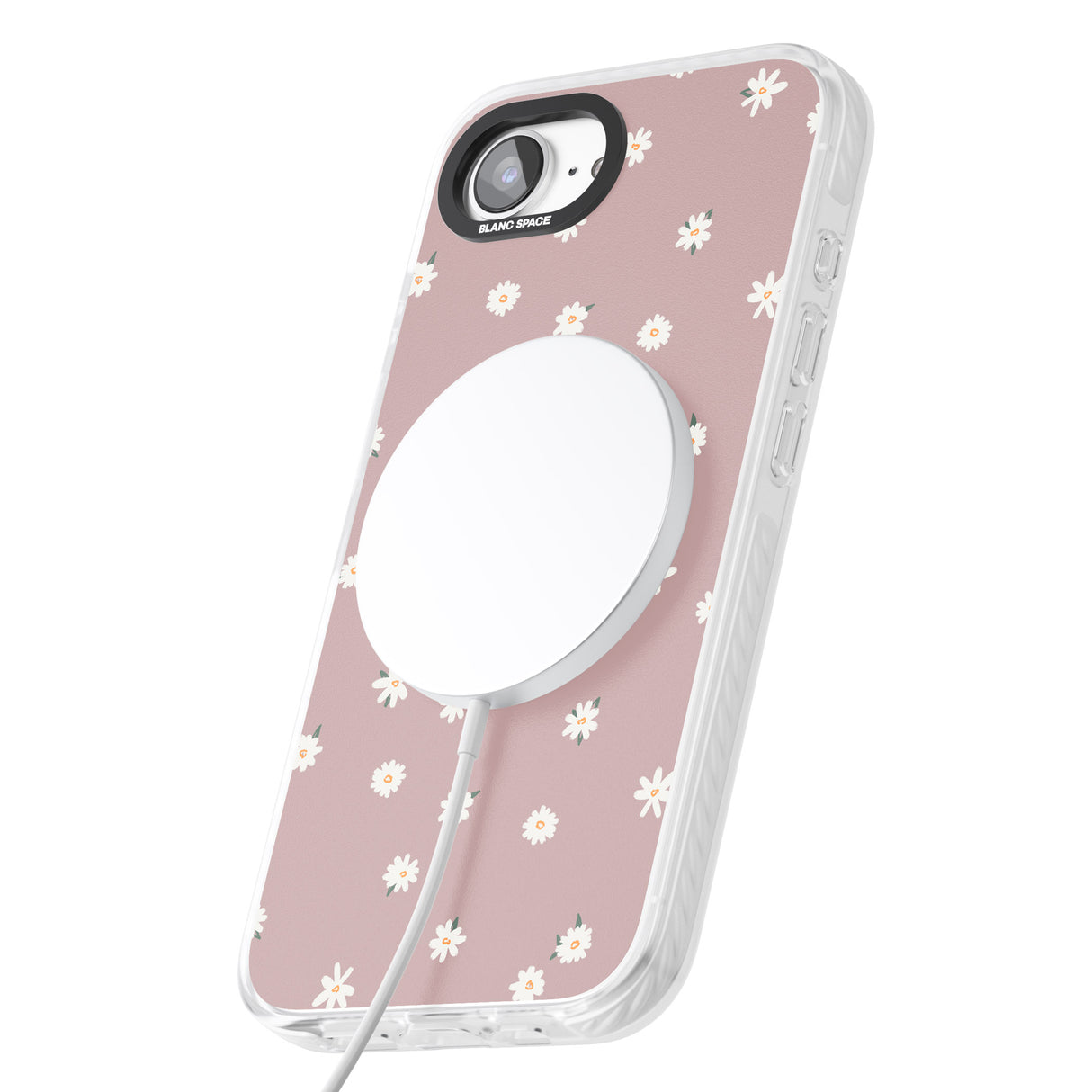 Dark Pink Cute Floral Design