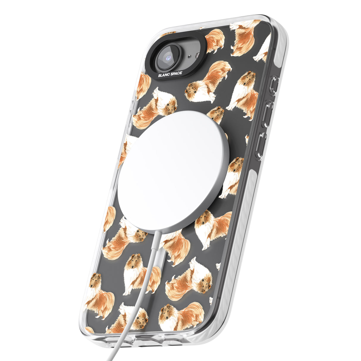 Rough Collie Watercolour Dog Pattern
