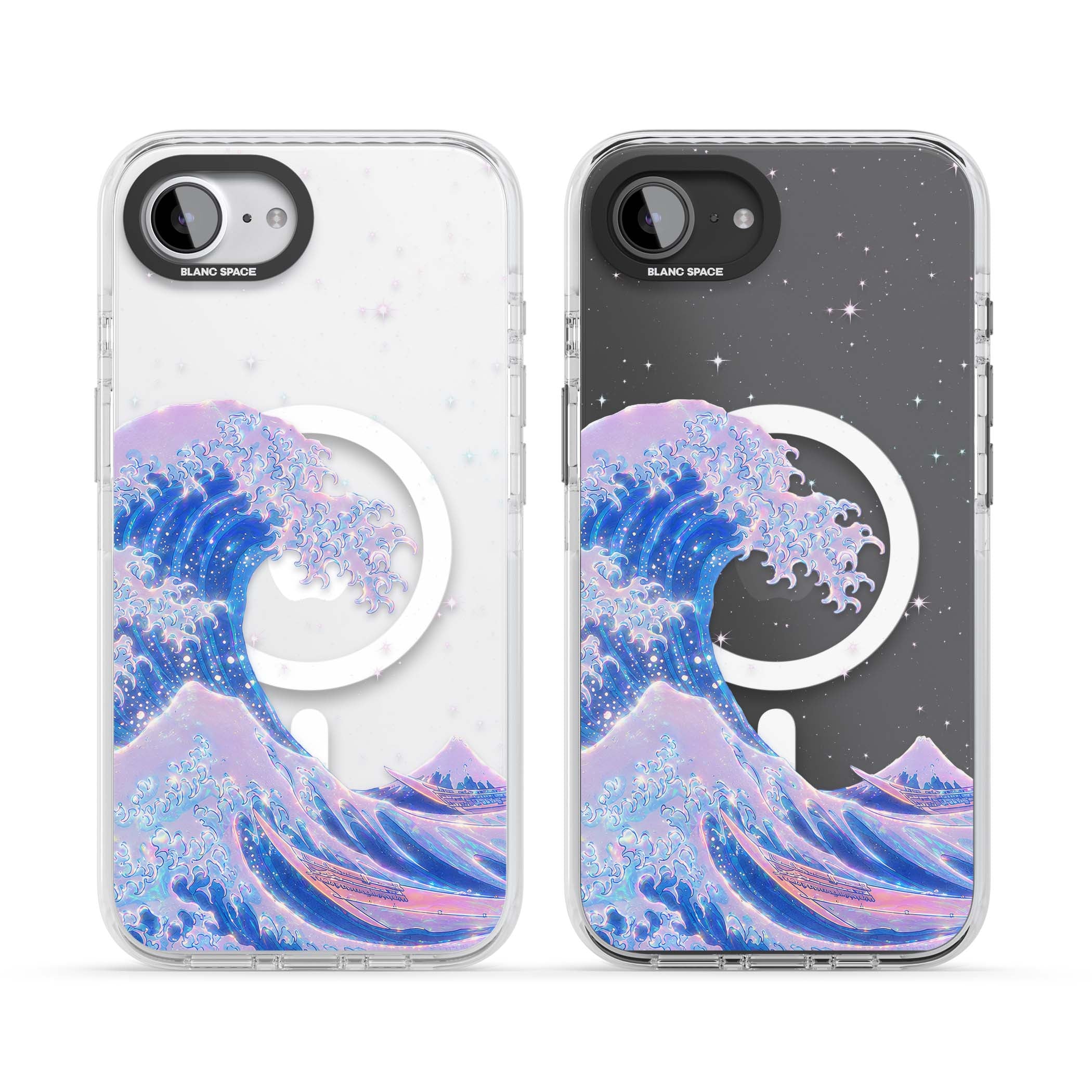 The Great Wave In Opal japanese iPhone case | Impact Magsafe case for iPhone 16e, iPhone 17e