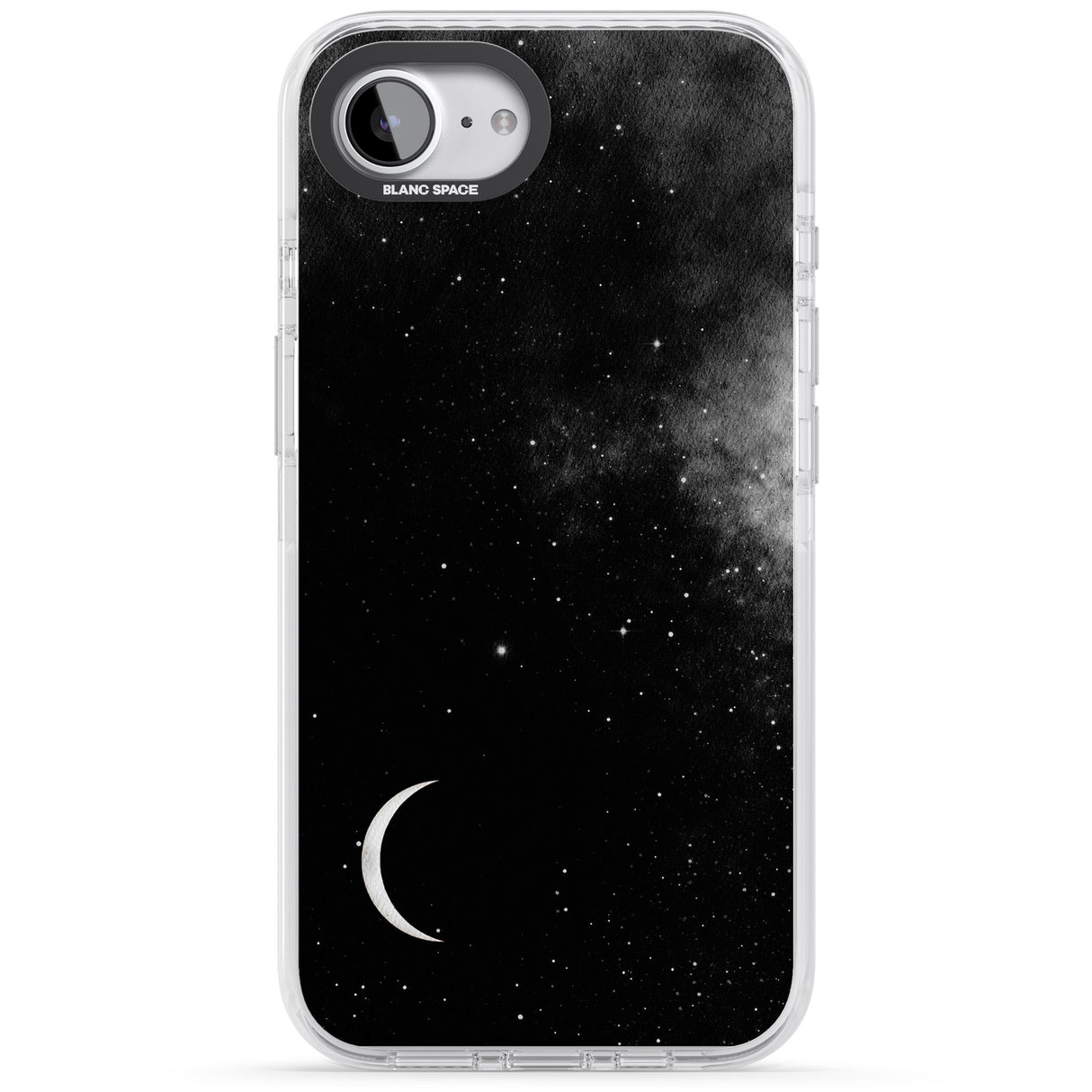 Night Sky Galaxies: Crescent Moon