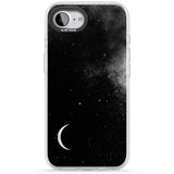 Night Sky Galaxies: Crescent Moon