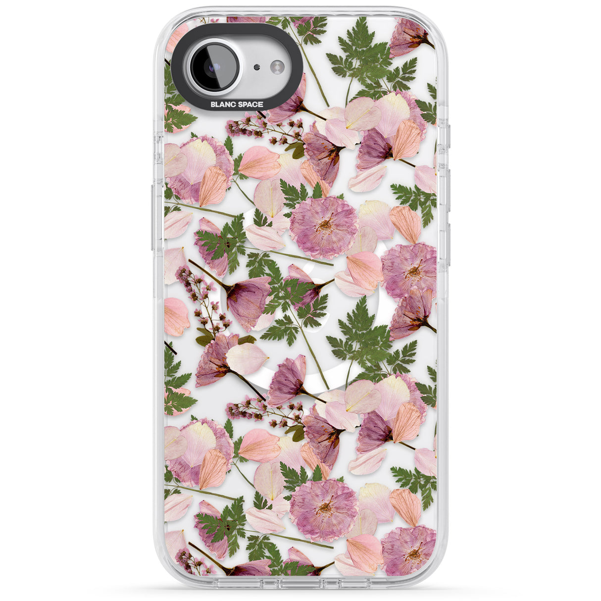 Leafy Floral Pattern Transparent Design