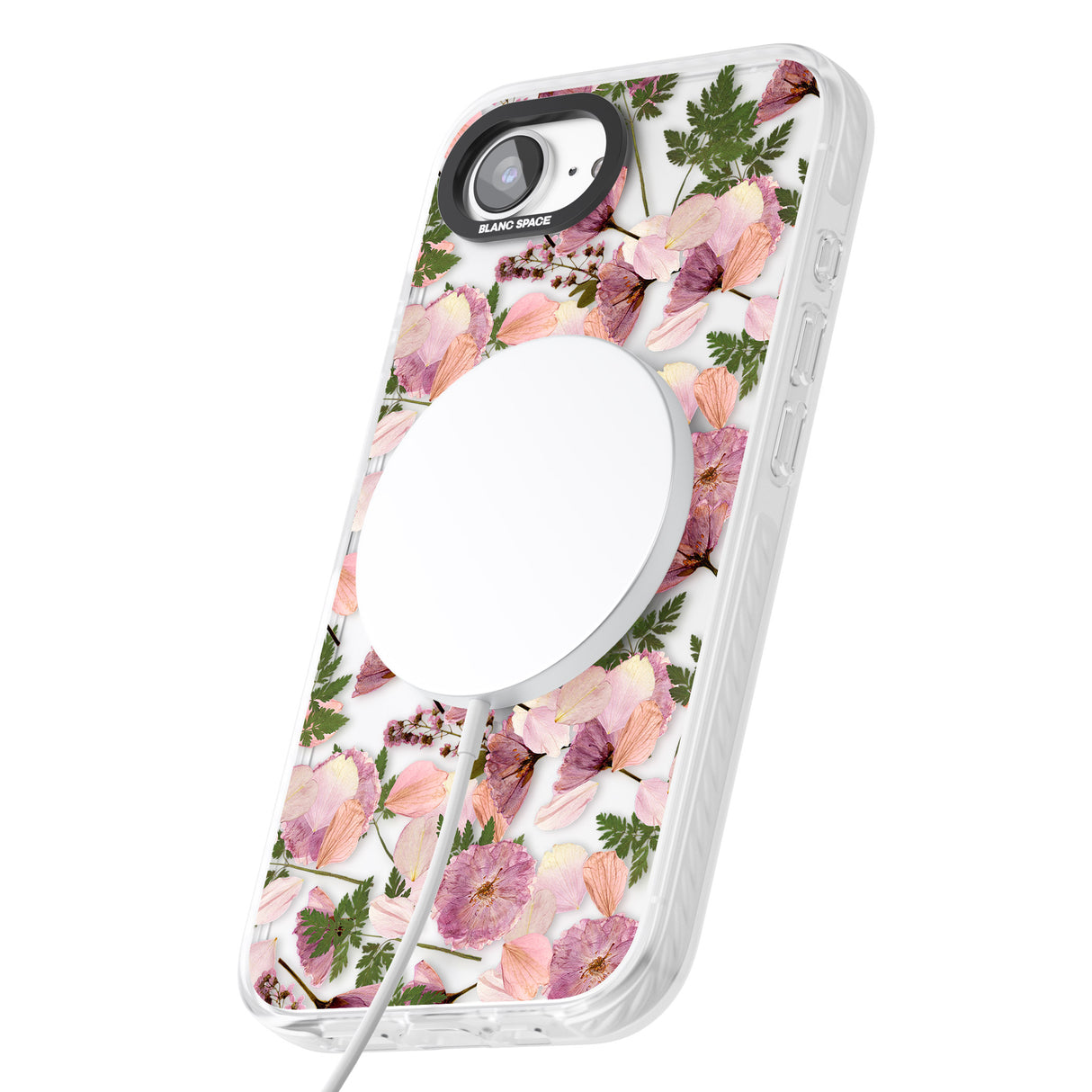Leafy Floral Pattern Transparent Design