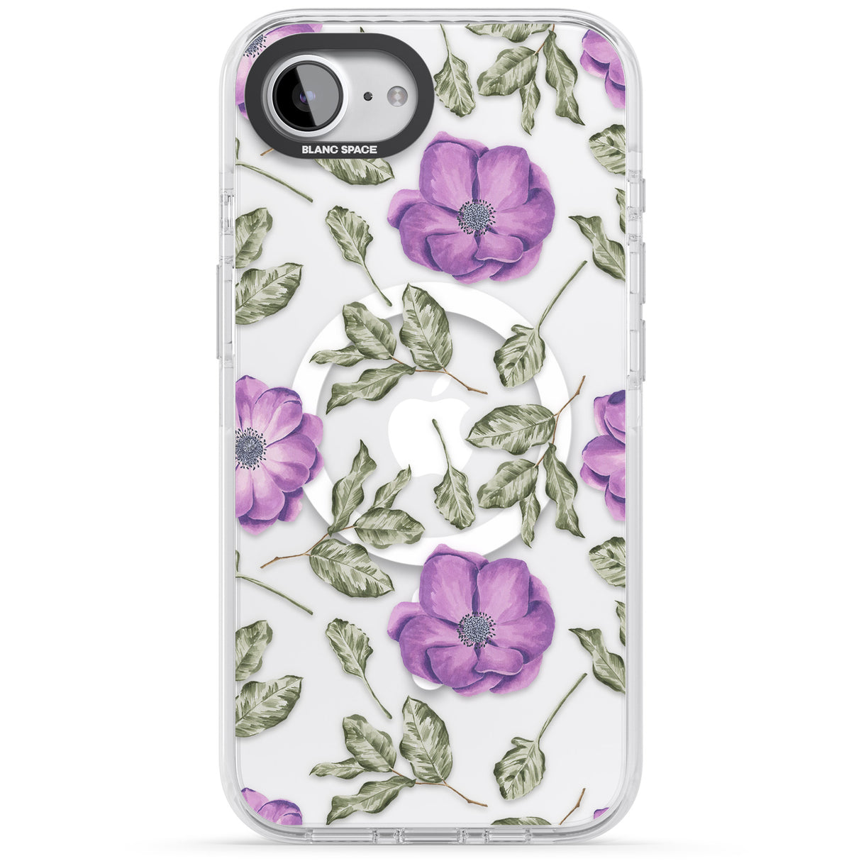 Purple Blossoms Transparent Floral