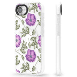 Purple Blossoms Transparent Floral