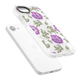 Purple Blossoms Transparent Floral