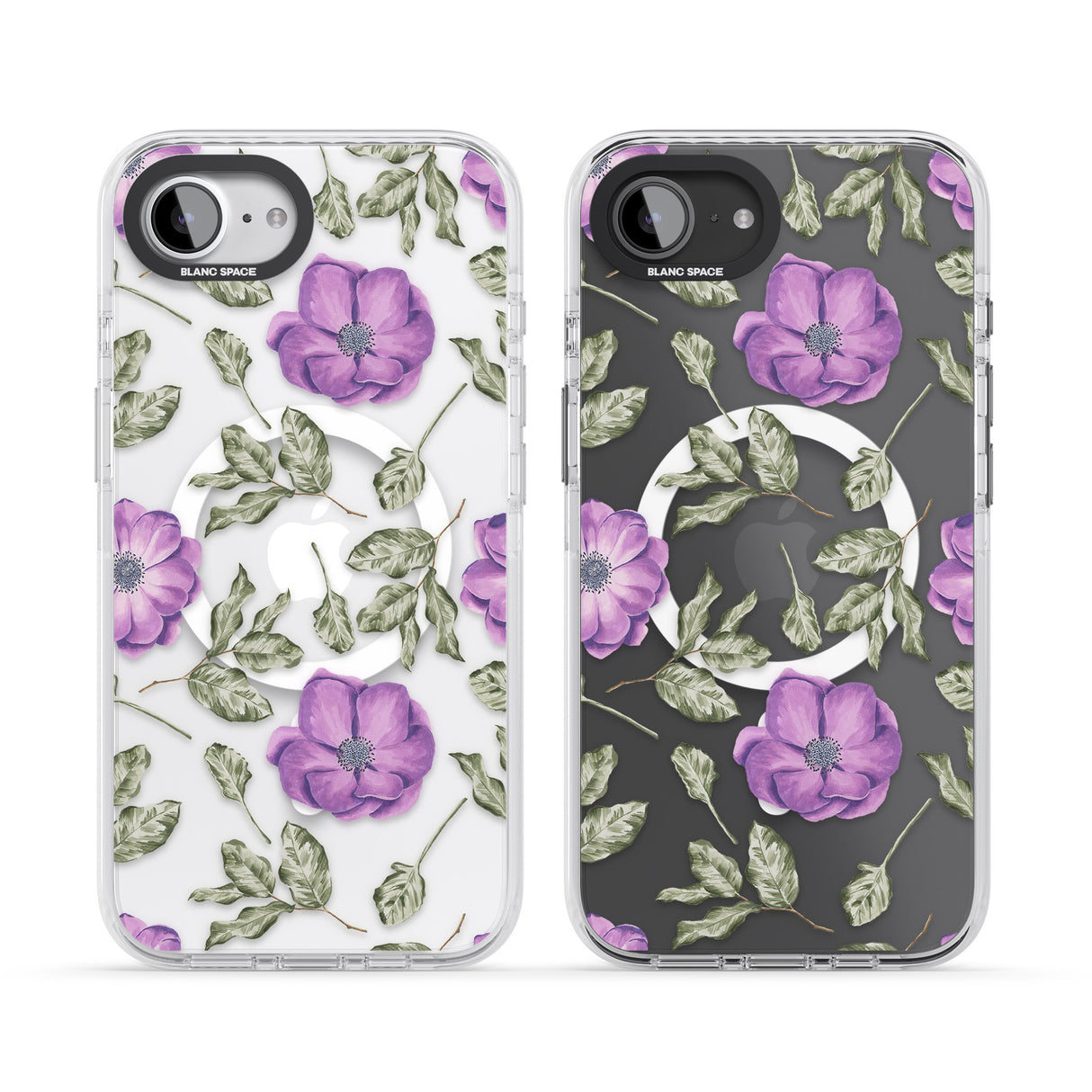 Purple Blossoms Transparent Floral