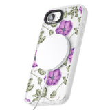 Purple Blossoms Transparent Floral