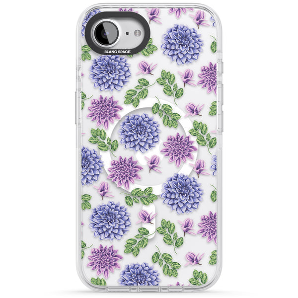 Purple Dahlias Floral