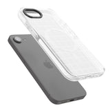 Simplistic Large Grid Pattern White (Transparent)