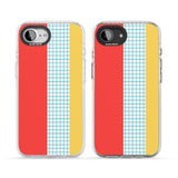 Abstract Grid Red, Blue, Yellow