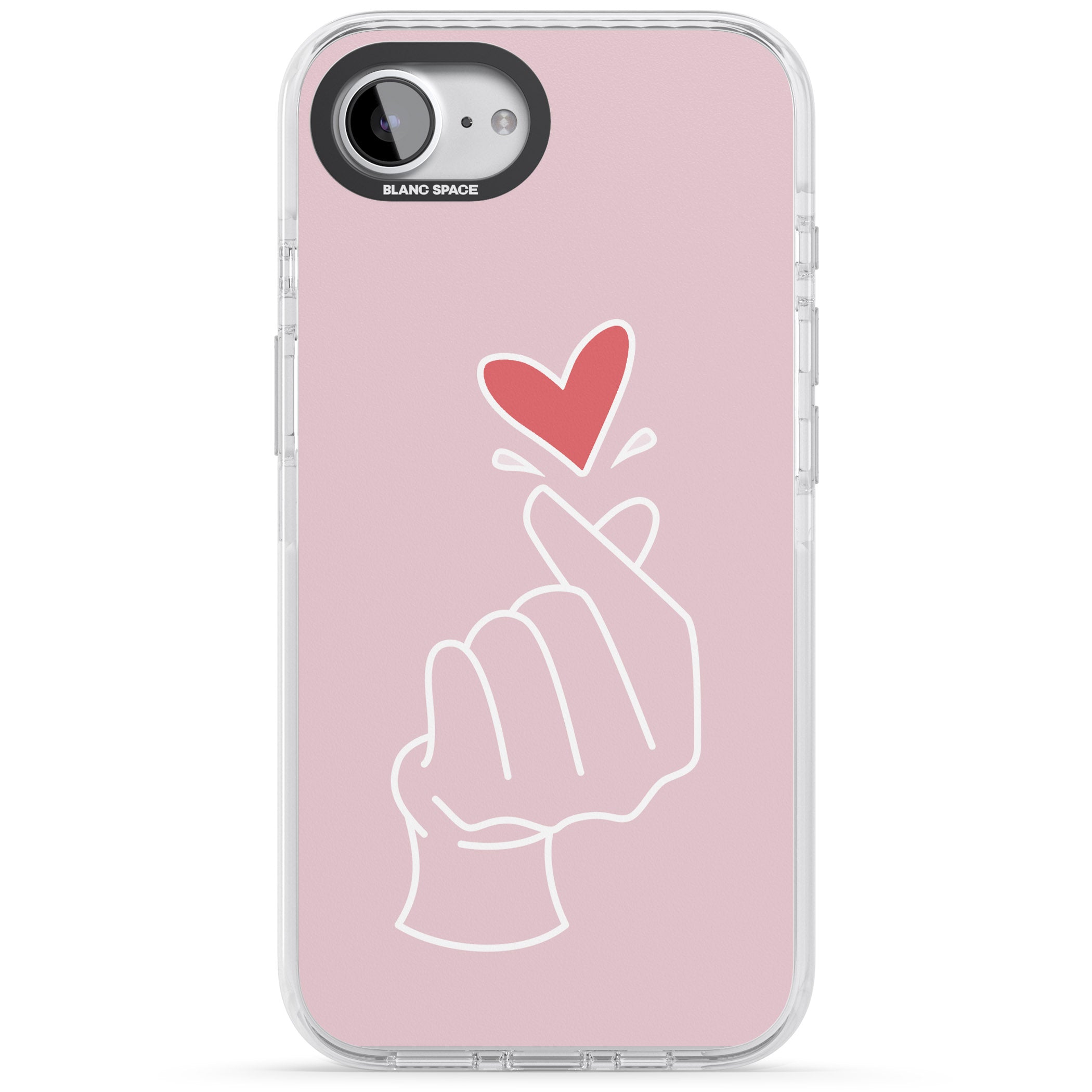 Pink Heart Hand