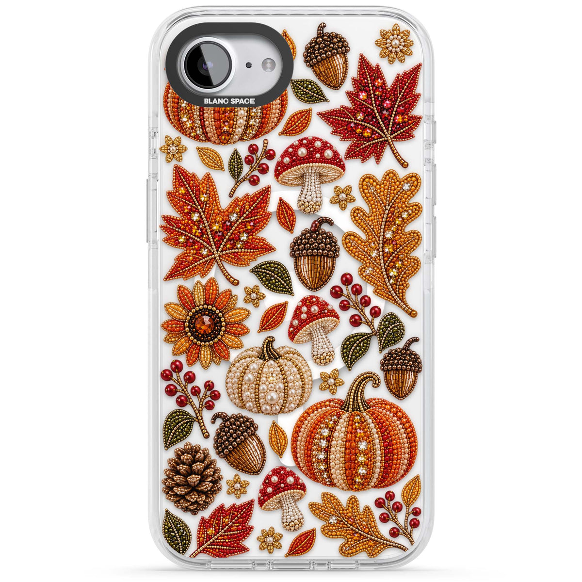 Beaded Autumn iPhone case | Impact Magsafe case for iPhone 16e, iPhone 17e