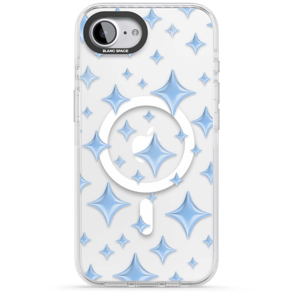 Blue Puff Sparkle Pattern