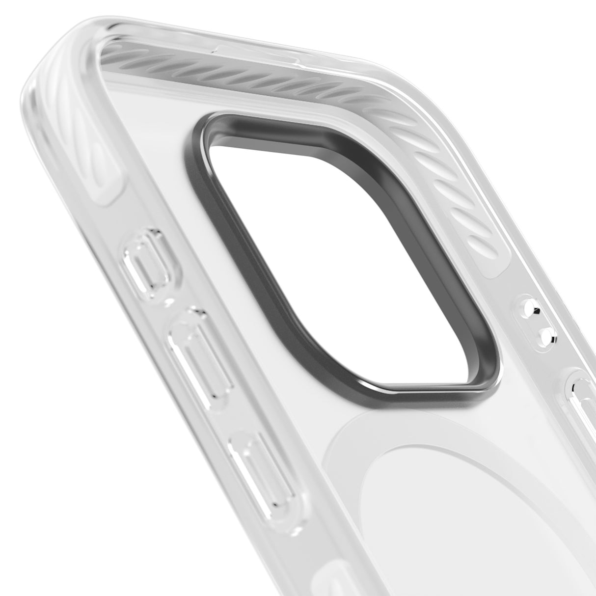 Simplistic Large Grid Pattern White (Transparent)