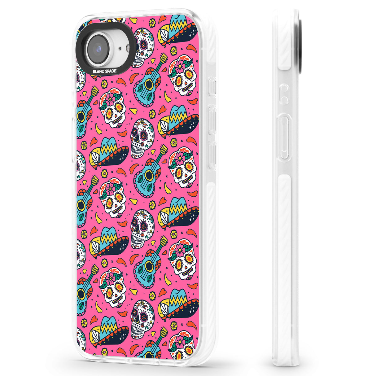 Pink Day of The Dead Pattern