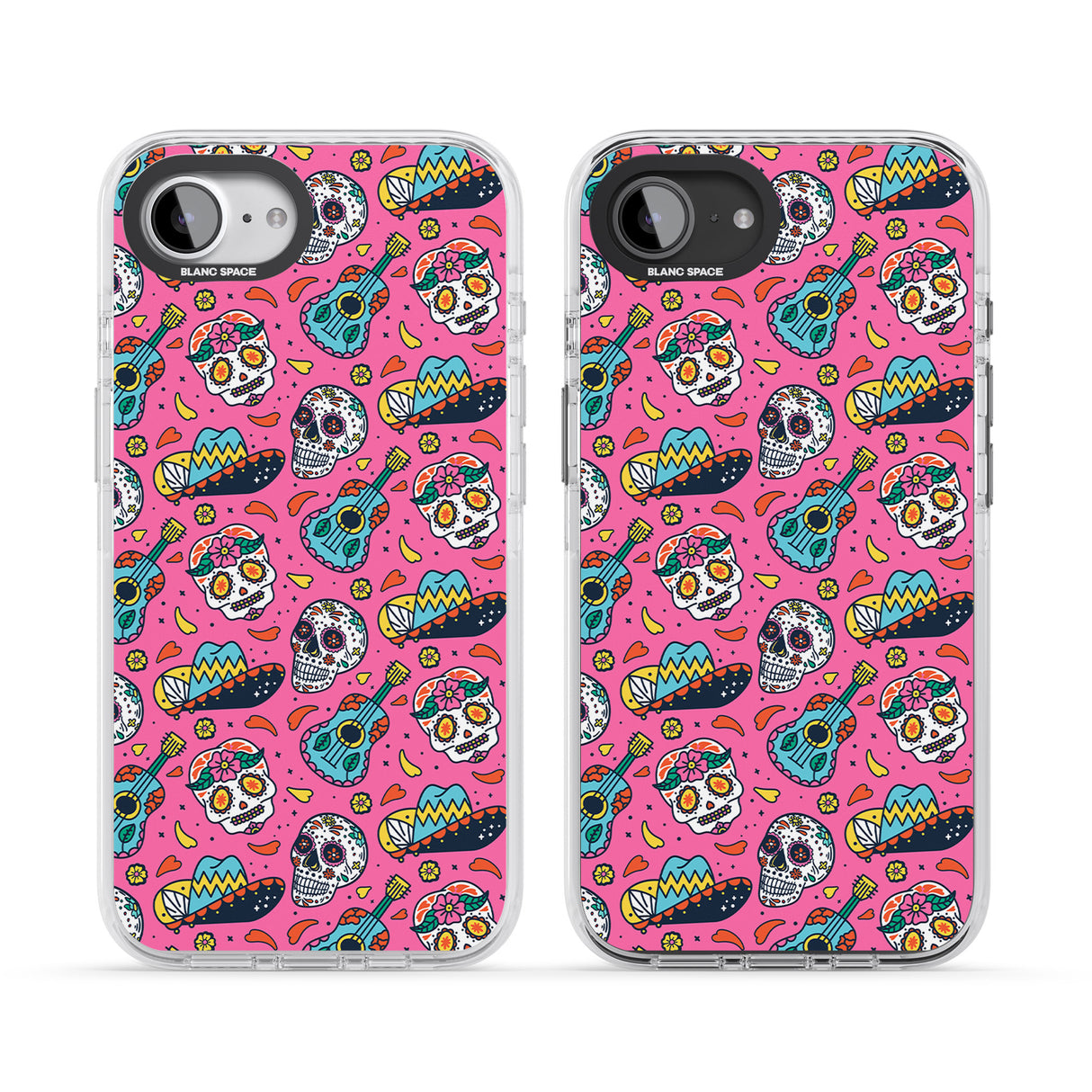 Pink Day of The Dead Pattern