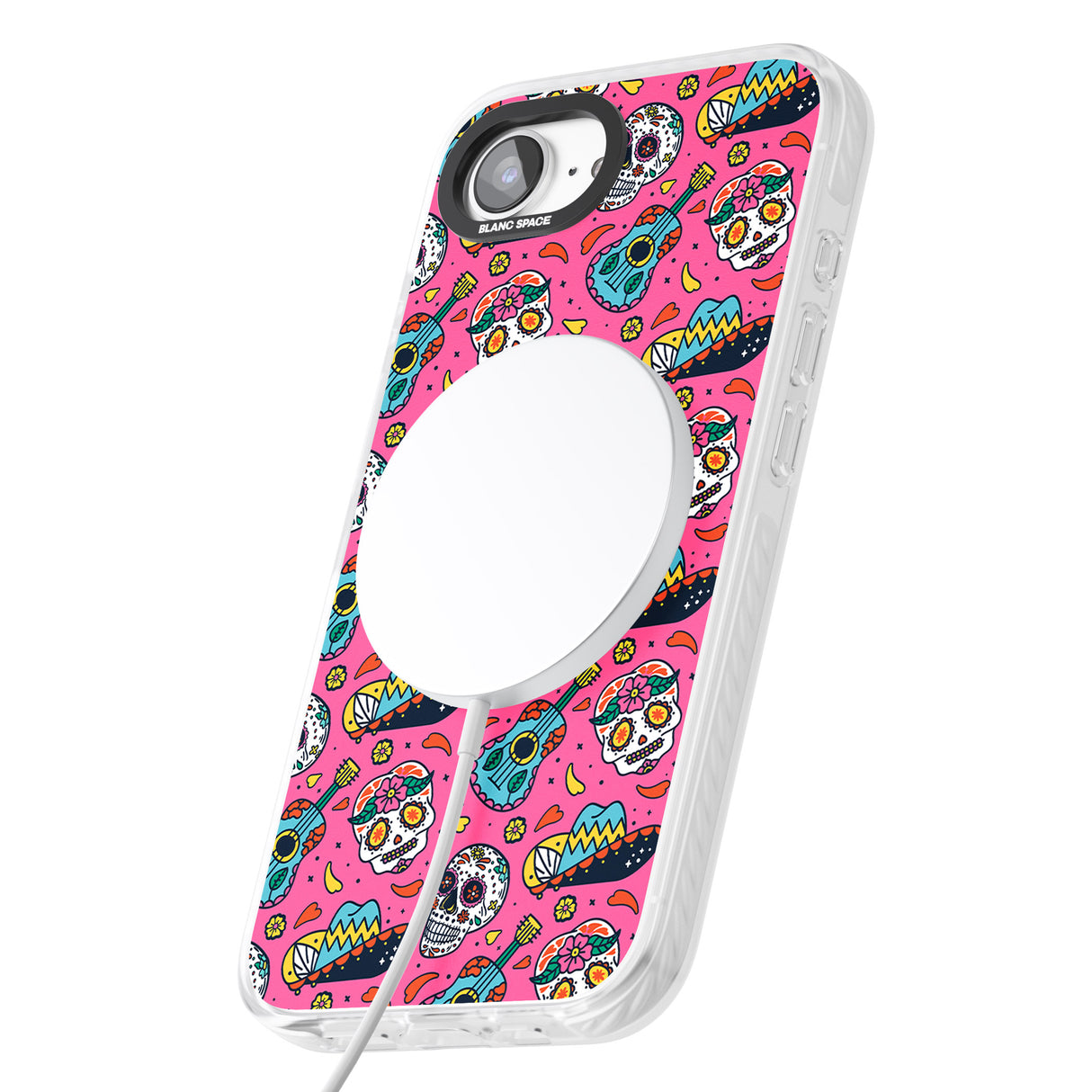 Pink Day of The Dead Pattern
