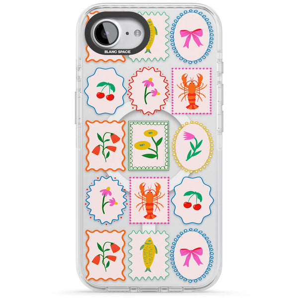 Floral Seafood Stamps
