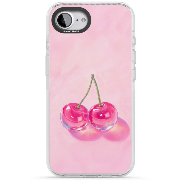 Pink Glass Cherry
