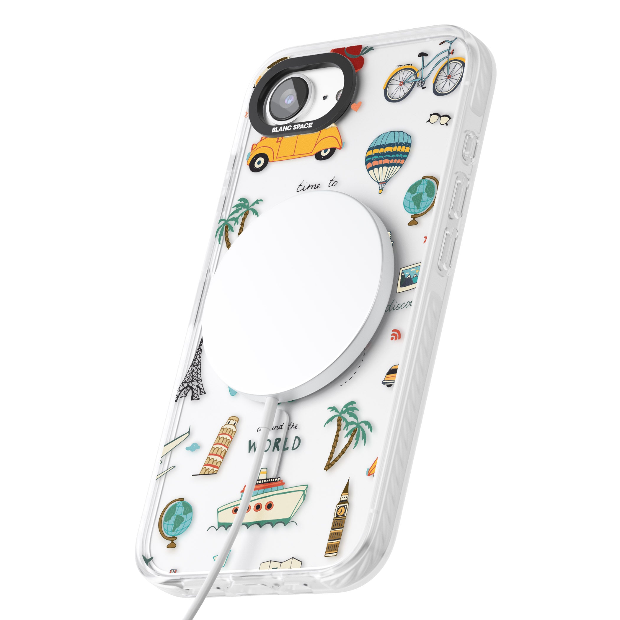 Cute Travel Pattern Transparent