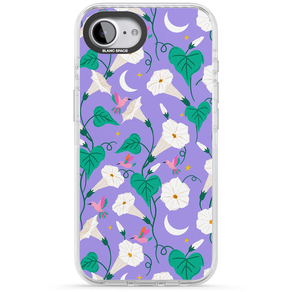 White Tulips on Purple