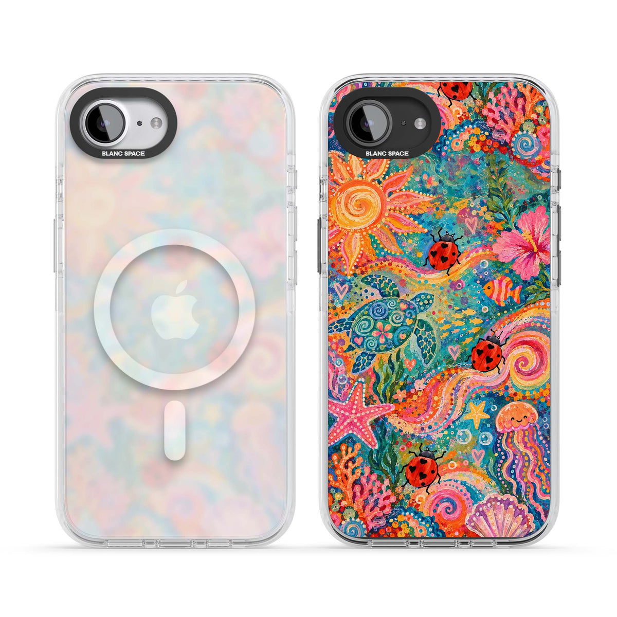 Coral Whimsy for her iPhone case | Impact Magsafe case for iPhone 16e, iPhone 17e