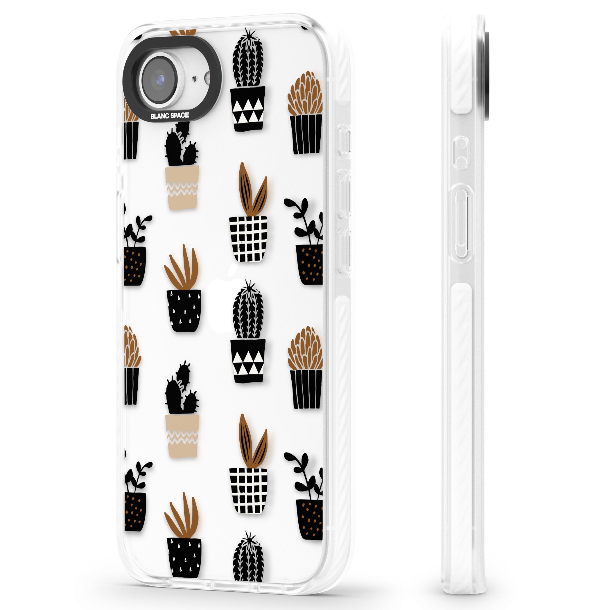 Large Mixed Plants Pattern Clear