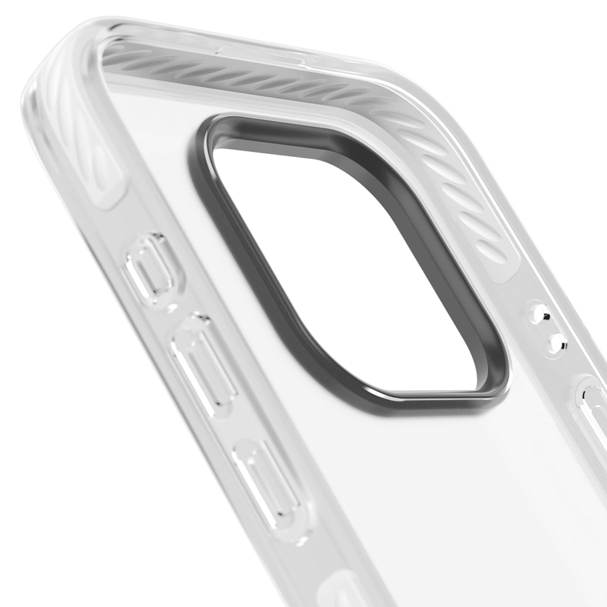Simplistic Large Grid Pattern White (Transparent)