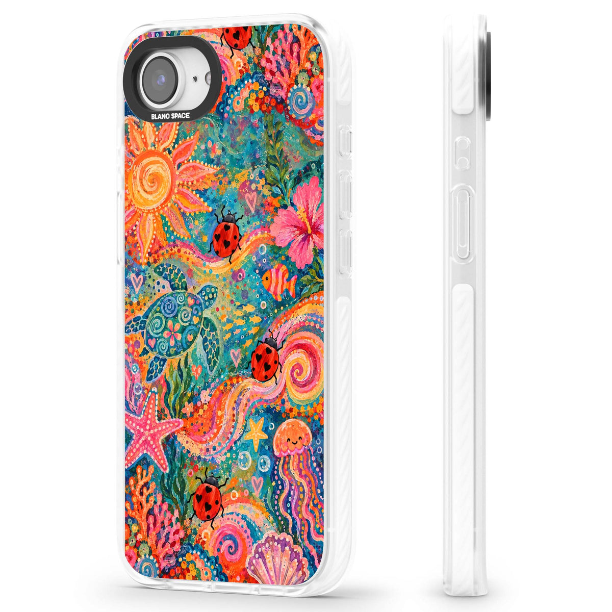 Coral Whimsy for her iPhone case | Clear Impact case for iPhone 16e, iPhone 17e