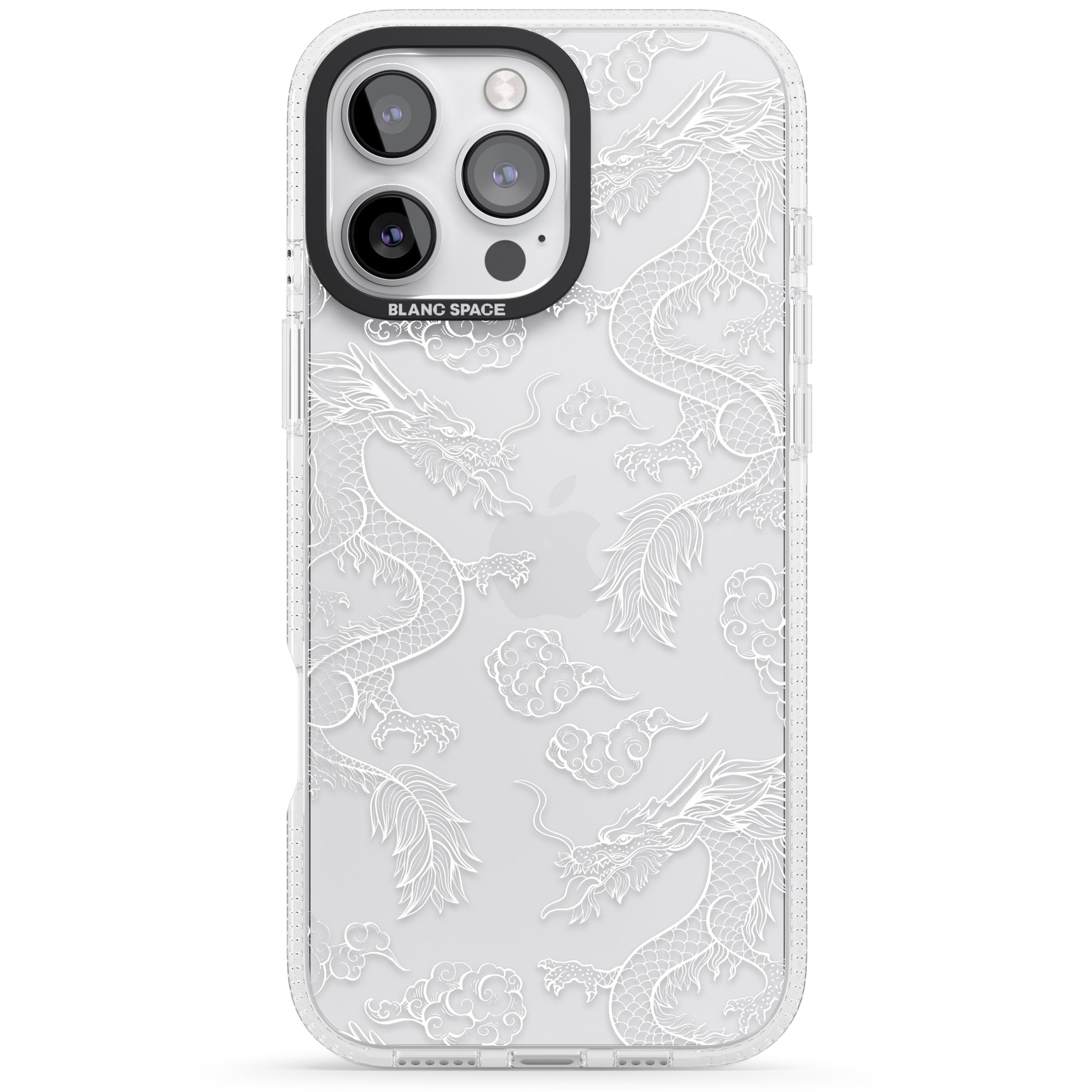 Personalised Name iPhone 16 Pro Max / 16 Pro Clear Case Impact Air - Blanc Space