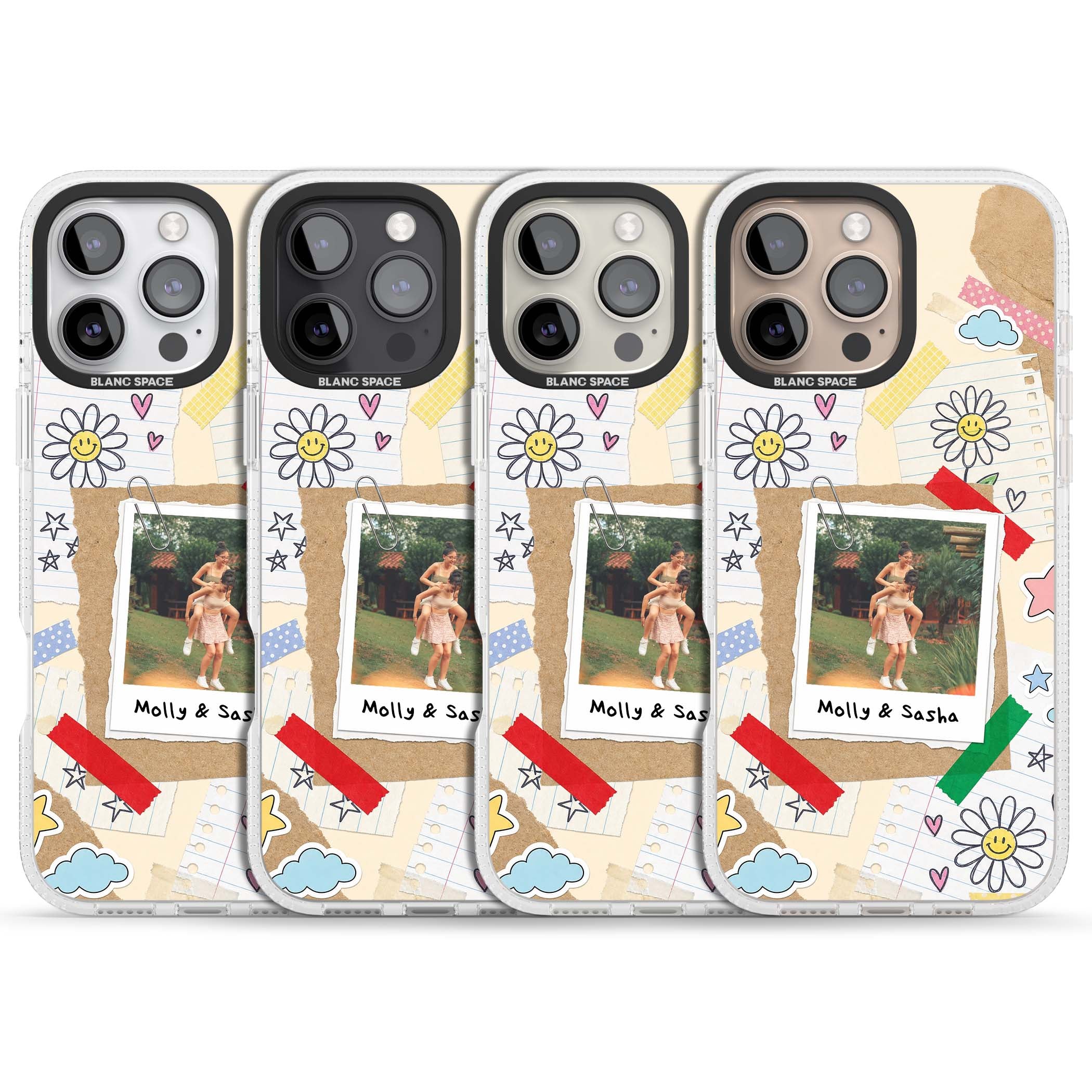 Scrapbook Photo coquette iPhone case | Clear Case Impact Air case for iPhone 16 Pro, iPhone 16 Pro Max