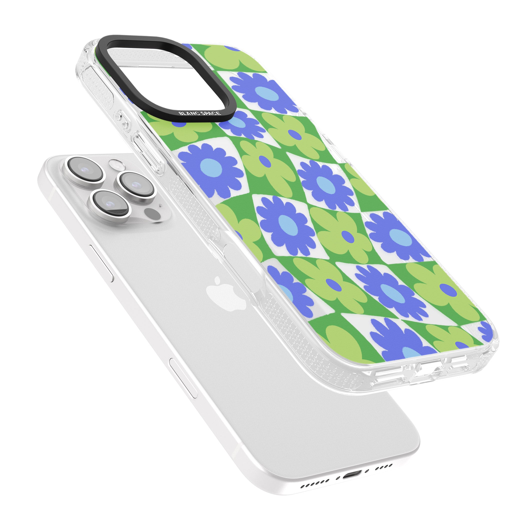 Garden Party iPhone 16 Pro Max / 16 Pro Clear Case Impact Air - Blanc Space