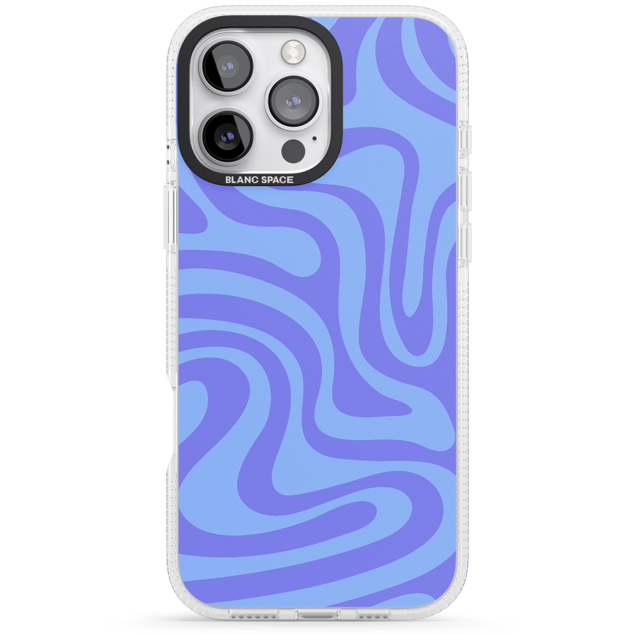 Tranquil Waves iPhone 16 Pro Max / 16 Pro Clear Case Impact Air - Blanc Space